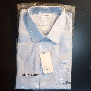 NWT Pierre Cardin Dress Shirt in Light Baby Blue - Men's XL